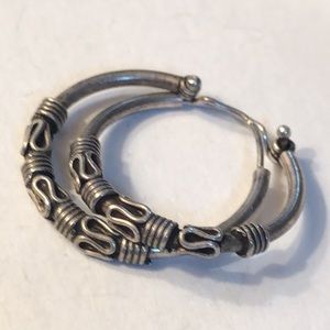 VINTAGE SILVER HOPP EARRINGS💍💎💎💎💍💍💍🌸🌸🌸🌸